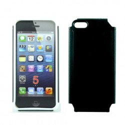 Apple iPhone 5 5S Double Layer Case (Black-White)